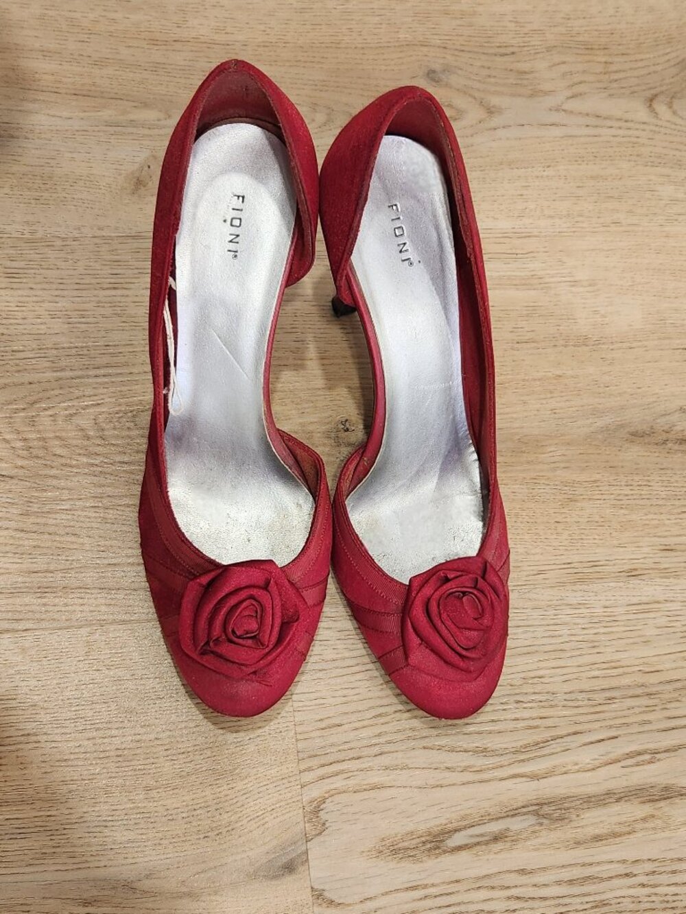 Red High Heel Shoes Size 7